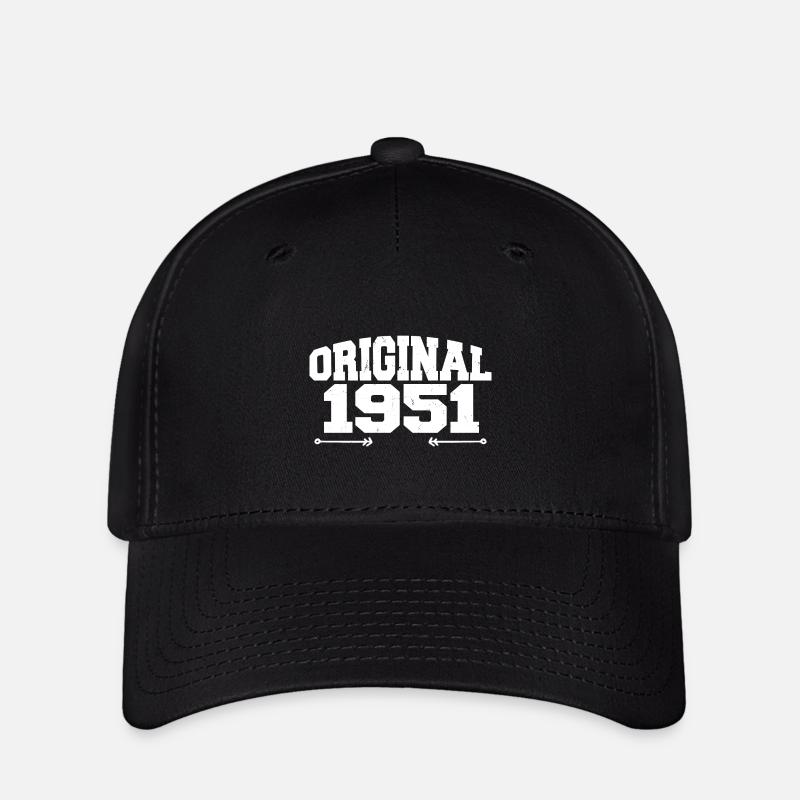 Original 1951 | Cadeau d’anniversaire 1951 - Casquette Flexfit - noir