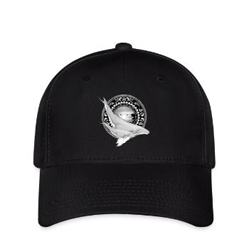 Buckelwal Hawaiianisch - Flexfit Cap - Schwarz - Vorne
