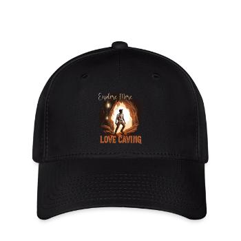 Cave speleology for thrill lovers - Flexfit Cap - black - Front