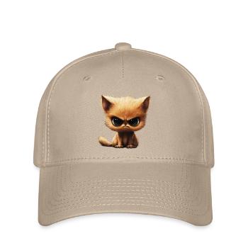 Funny Angry Monday Not Now - Flexfit Cap - khaki - Front