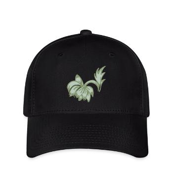 Beautiful, hanging flower, floral design - Flexfit Cap - black - Front