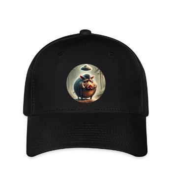 Die Traurigkeit des Ebers Melancholie - Flexfit Cap - Schwarz - Vorne