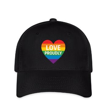 Amour Fièrement Coeur - Casquette Flexfit - noir - Devant