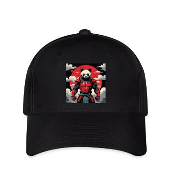 Samurai Panda Warrior - Flexfit Cap - black - Front