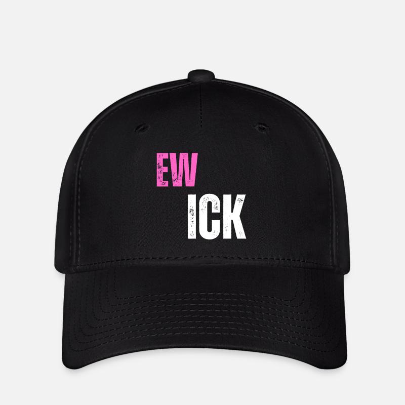Ew Ick - Casquette Flexfit - noir
