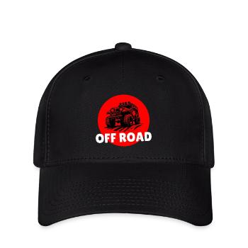 off road passion - Casquette Flexfit - noir - Devant