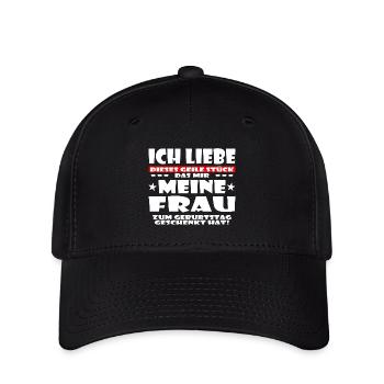 ICH LIEBE MEINE FRAU - Flexfit Cap - Schwarz - Vorne