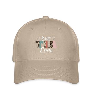Best Tia Ever Aunt Leopard Print Mothers Day Tia - Casquette Flexfit - kaki - Devant