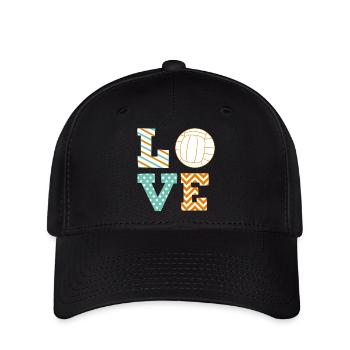 volley-ball - Casquette Flexfit - noir - Devant