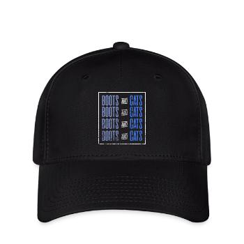 Bottes et chats - Casquette Flexfit - noir - Devant