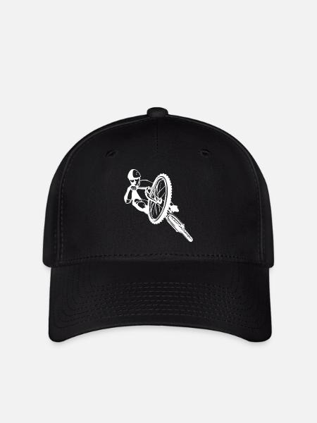 Mountainbike - Downhill - Flexfit Cap - Schwarz