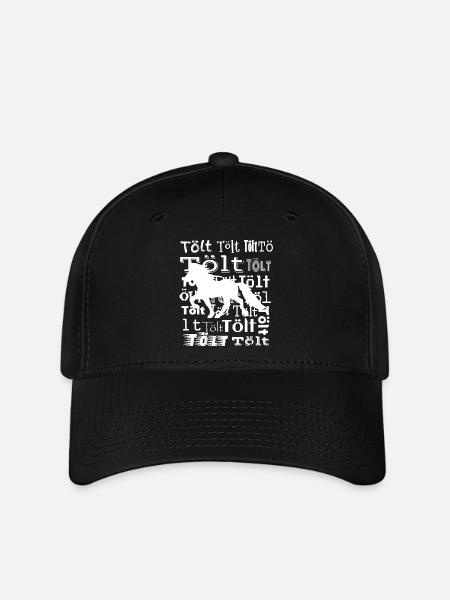 Edles Islandpferd Tölt Statement - Flexfit Cap - Schwarz