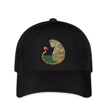 katze mit schwimmer e 20 - Flexfit Cap - Schwarz - Vorne