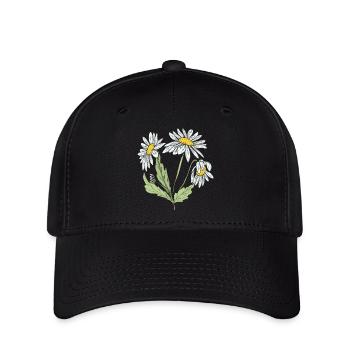 Cottagecore flower moon daisy - Flexfit Cap - black - Front