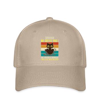 shhhhh mon café- Dictons de café -Cadeaux de café - Casquette Flexfit - kaki - Devant