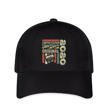 Vintage 2020 - Retro Geburtstagsspruch 2020 - Flexfit Cap - Schwarz - Vorne