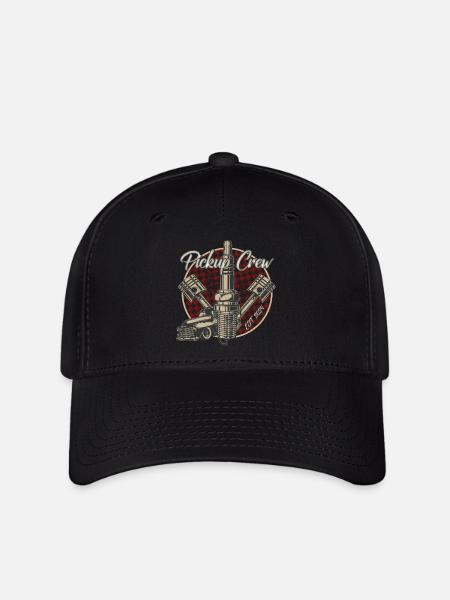 Pickup Crew Rockabilly - Flexfit Cap - Schwarz