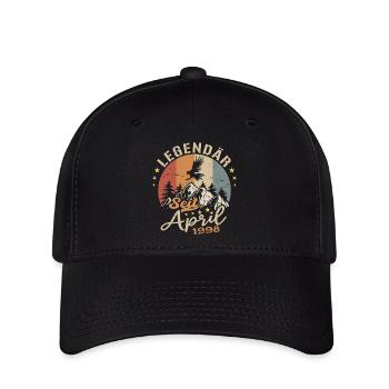 Avril 1998 Vintage Né Vintage Anniversaire - Casquette Flexfit - noir - Devant