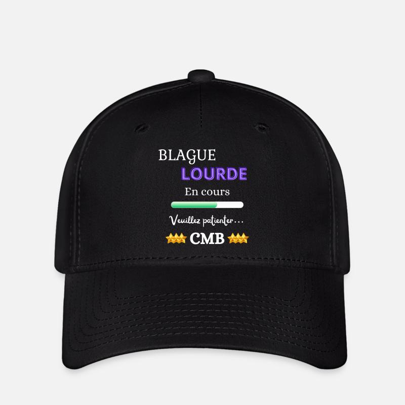 Blague Lourde en cours - Casquette Flexfit - noir