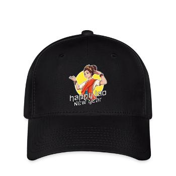 Laos Laote Laoten Lao Neujahr I Geschenk - Flexfit Cap - Schwarz - Vorne