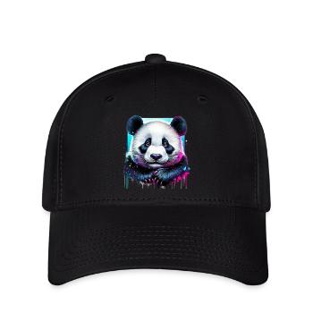 Panda - Flexfit Cap - Schwarz - Vorne