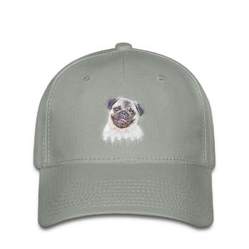 Mops - Flexfit Cap - Grüngrau - Vorne