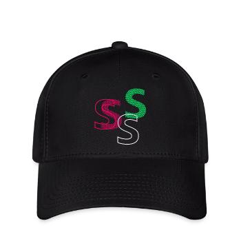 S Buchstabe - Flexfit Cap - Schwarz - Vorne
