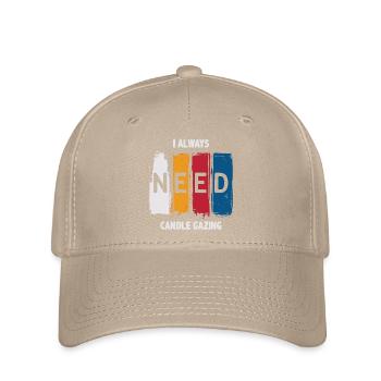 Ich brauche immer Liebe zum Kerzengucken - Flexfit Cap - Khaki - Vorne