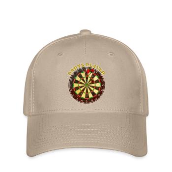 Conception de motif de joueur de fléchettes - Casquette Flexfit - kaki - Devant