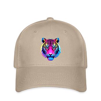 Neon Tiger - Flexfit Cap - Khaki - Vorne
