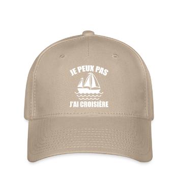 Je peux pas j'ai croisiere - Casquette Flexfit - kaki - Devant