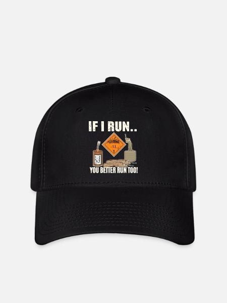 Pyro Rennt - Flexfit Cap - Schwarz