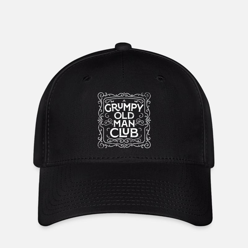 Grumpy Old Man Club - Casquette Flexfit - noir