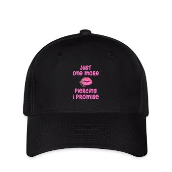 Just One More Piercing - Flexfit Cap - black - Front