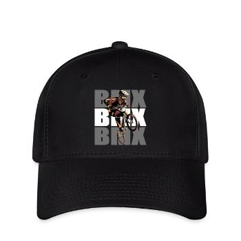 BMX Bike - Flexfit Cap - Schwarz - Vorne