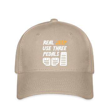 Les vraies Jeeps utilisent trois pédales - Casquette Flexfit - kaki - Devant