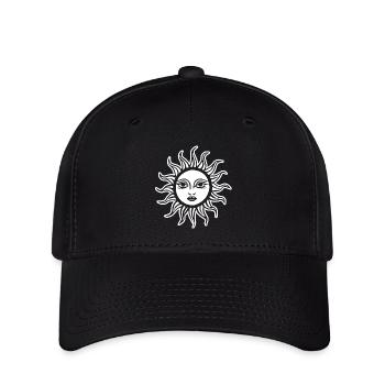 Sonne - Flexfit Cap - Schwarz - Vorne