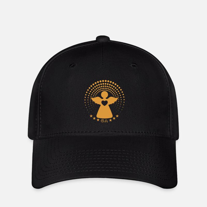 Refuge : Ange gardien - Casquette Flexfit - noir