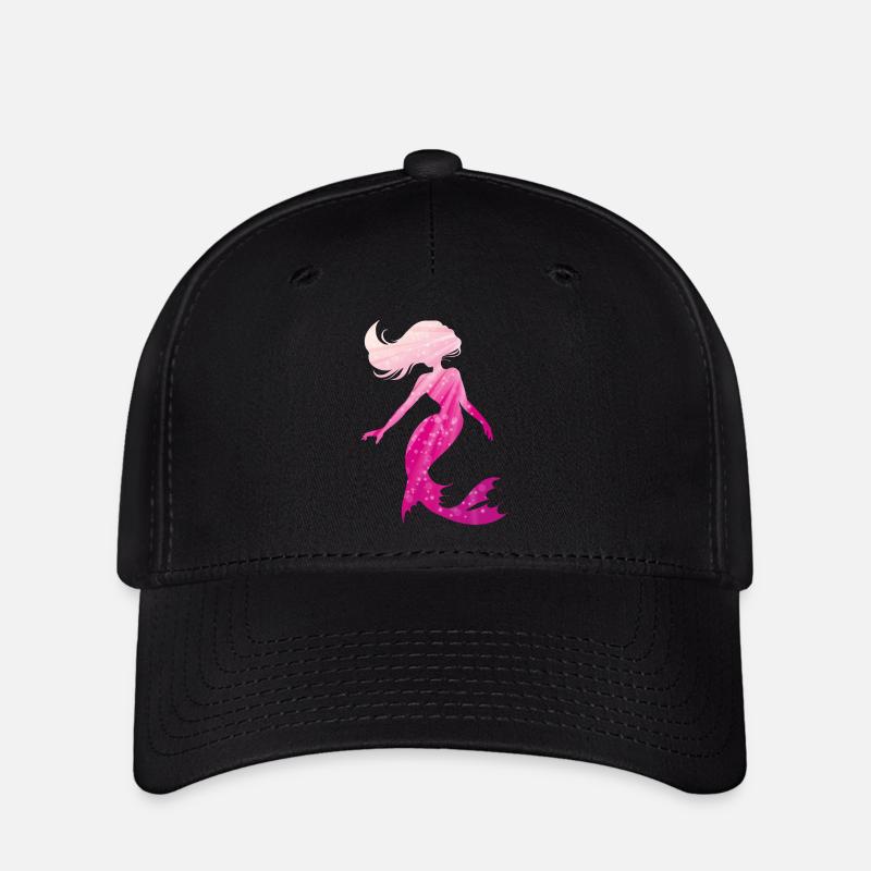 Mermaid - Flexfit Cap - black