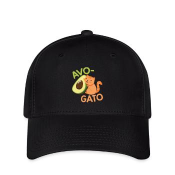 Cats: Avo-Gato - Flexfit Cap - black - Front