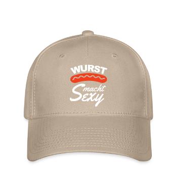 Wurst macht Sexy - Flexfit Cap - Khaki - Vorne