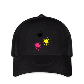 Kunst, Fleck, Paintball - Flexfit Cap - Schwarz - Vorne