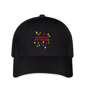 Fassenacht in Meenz Mainz Fasching Fastnacht Helau - Flexfit Cap - Schwarz - Vorne