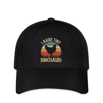 Huhn Hühner - Flexfit Cap - Schwarz - Vorne
