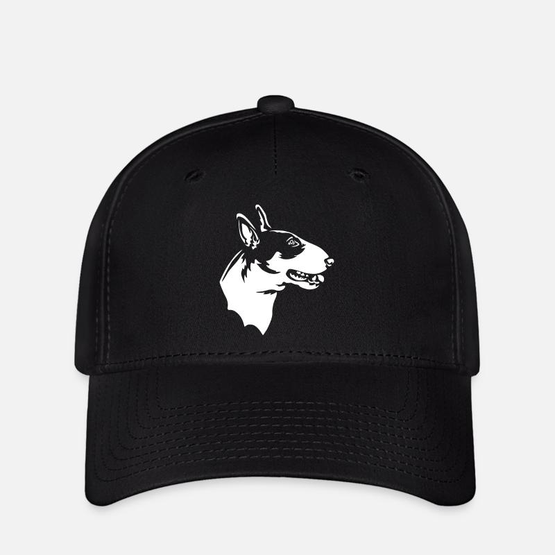 Tête de Bull Terrier « Black Edition » - Casquette Flexfit - noir