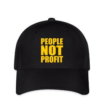 People not profit - Flexfit Cap - Schwarz - Vorne