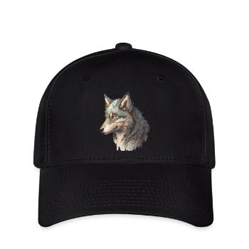 Der graue Wolf - Flexfit Cap - Schwarz - Vorne