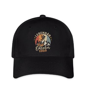 Legendär seit Oktober 1958 - 1958 - Flexfit Cap - Schwarz - Vorne