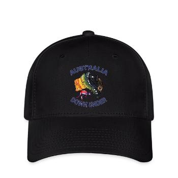 Australia - Spirit of Down Under - Flexfit Cap - Schwarz - Vorne