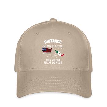 Distanz bedeutet so wenig, wenn jemand viel bedeutet - Flexfit Cap - Khaki - Vorne